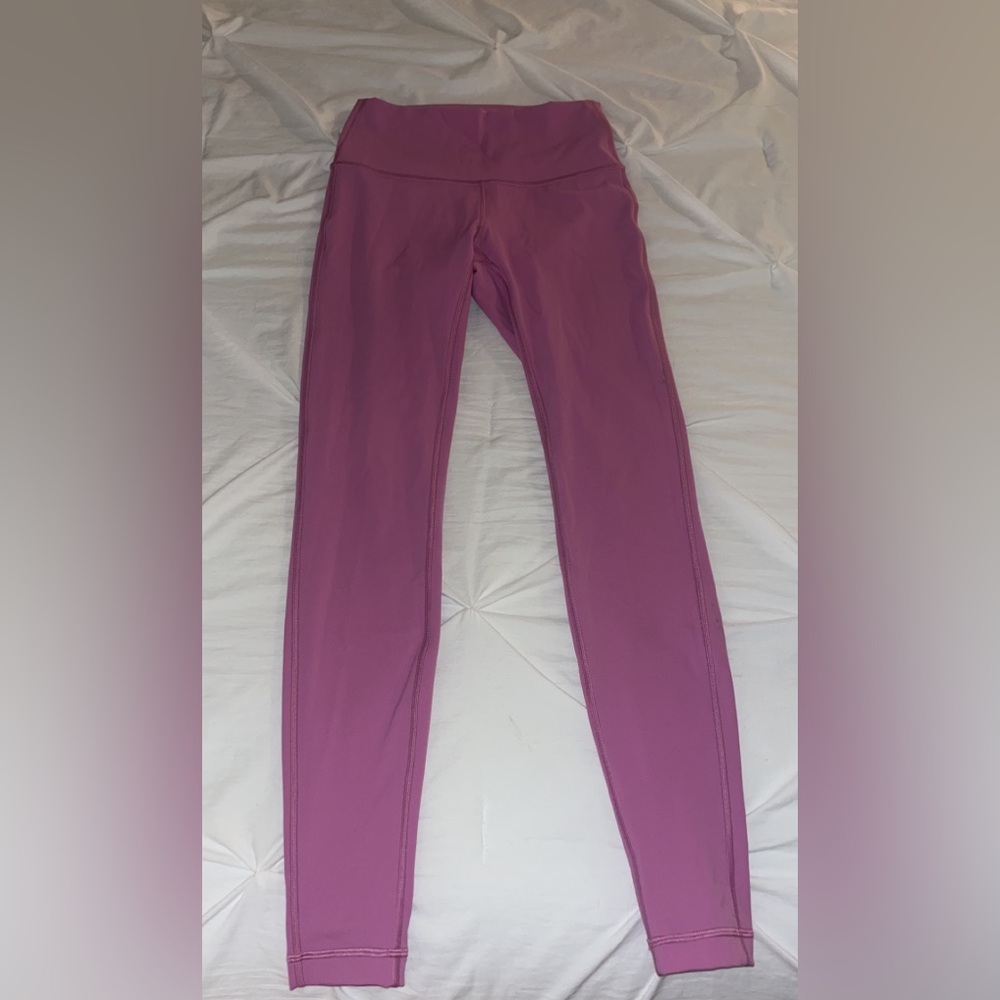 Size 6 Lululemon Wunder Under High Rise Legging - Magenta Glow